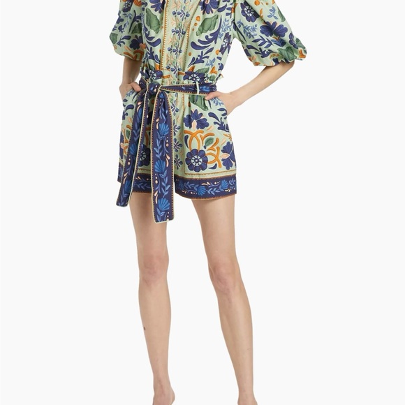 FARM Rio Ocean Tapestry Romper - Picture 2 of 7